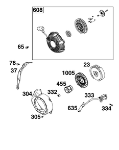 Part Location Diagram of 594136 Briggs and Stratton Starter-rewind